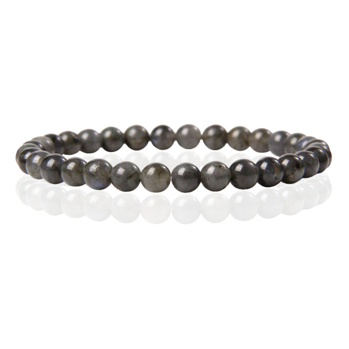 6mm Memphis Natuursteen Armband – Labradorite