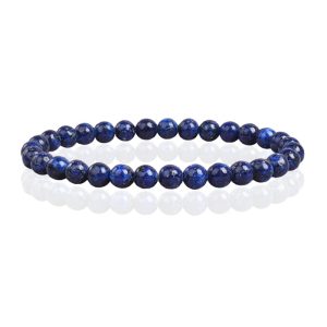 6mm Memphis Natuursteen Armband – Lapis Lazuli