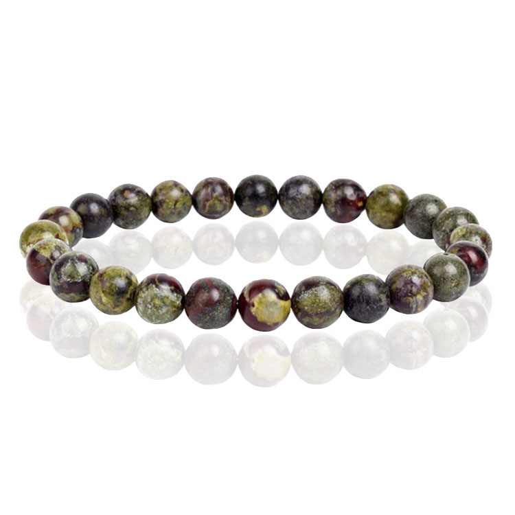6mm Memphis Natuursteen Armband – Dragon Bloodstone