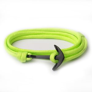 Anker armband Neon Groen polyester koord