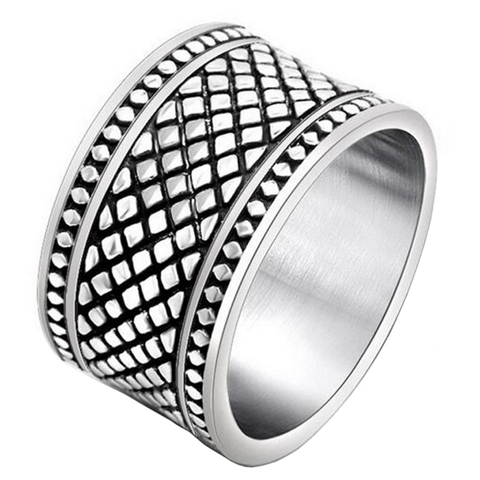 Brede edelstaal heren ring Celtic-20mm