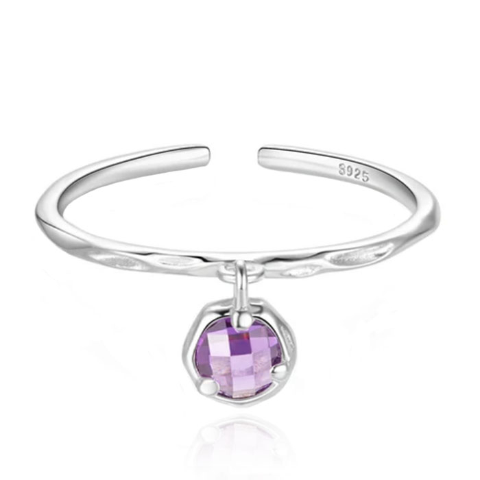 Chique Elenza Zilveren Ring met Roze Kristal – Subtiele Luxe voor Dames