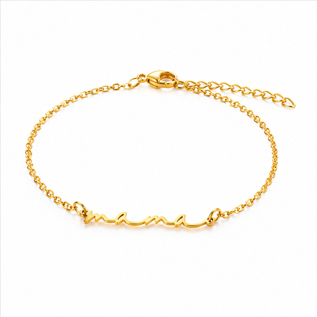 Cilla Jewels Goudkleurige Mama Armband van Edelstaal