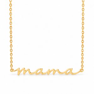 Cilla Jewels Goudkleurige Mama Ketting van Edelstaal