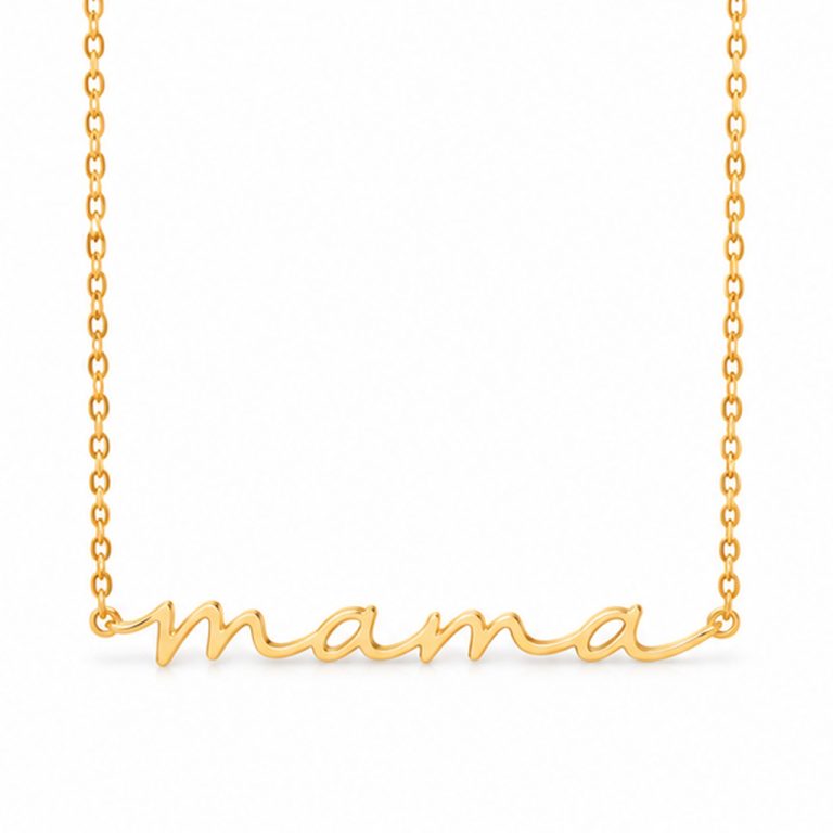 Cilla Jewels Goudkleurige Mama Ketting van Edelstaal