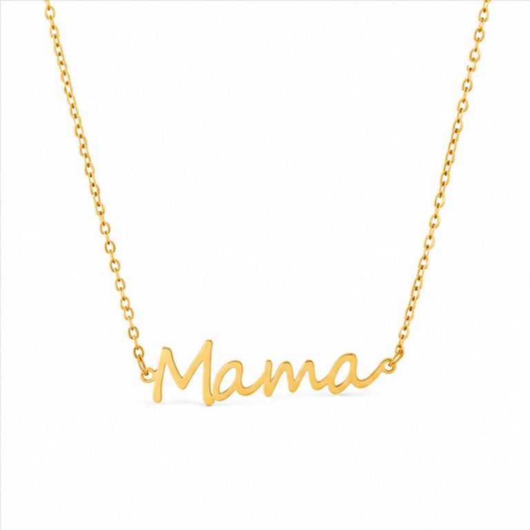 Cilla Jewels Goudkleurige Mama Ketting van Edelstaal