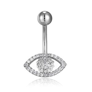 Cilla Navelpiercing van Titanium – Eye Zilver