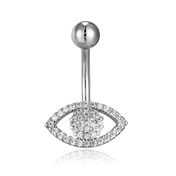 Cilla Navelpiercing van Titanium – Eye Zilver