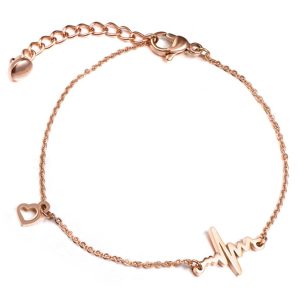 Cilla Jewels armband Heartbeat Rosegoudkleurig
