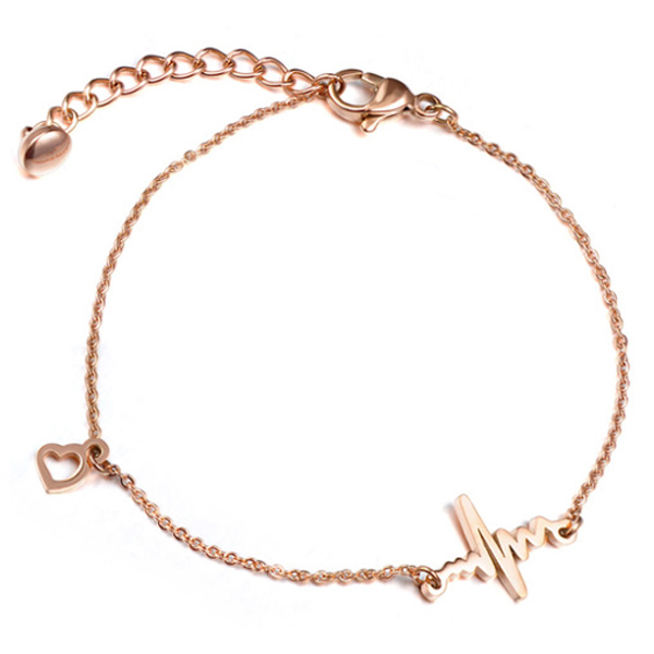 Cilla Jewels armband Heartbeat Rosegoudkleurig
