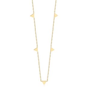 Cilla Jewels dames ketting Edelstaal Verguld Goudkleurig Driehoek