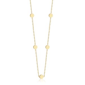 Cilla Jewels dames ketting Edelstaal Verguld Goudkleurig Muntjes