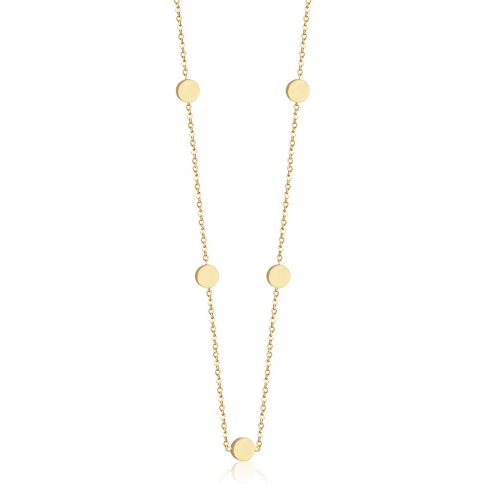 Cilla Jewels dames ketting Edelstaal Verguld Goudkleurig Muntjes