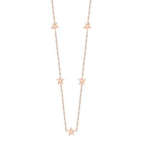 Cilla Jewels dames ketting Edelstaal Verguld Rose Ster