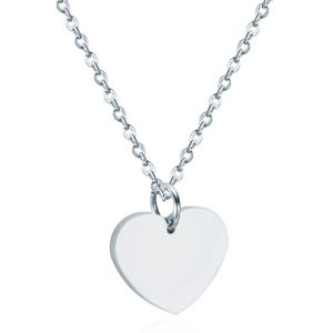 Cilla Jewels dames ketting Edelstaal Zilverkleurig Hartje