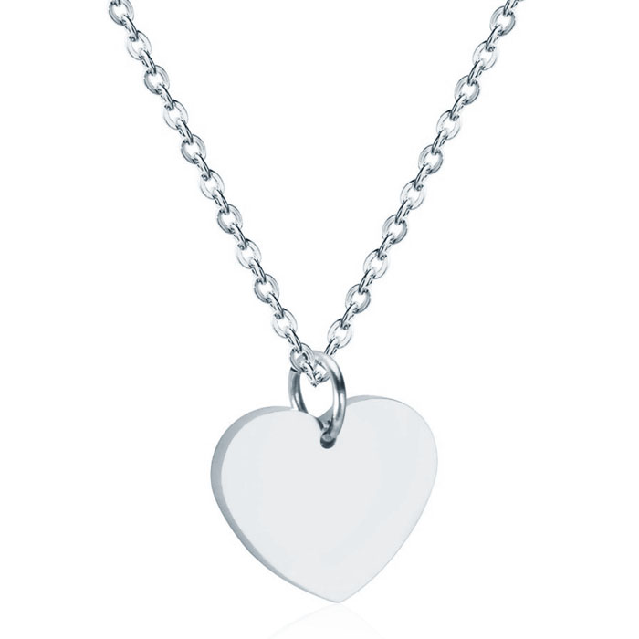 Cilla Jewels dames ketting Edelstaal Zilverkleurig Hartje