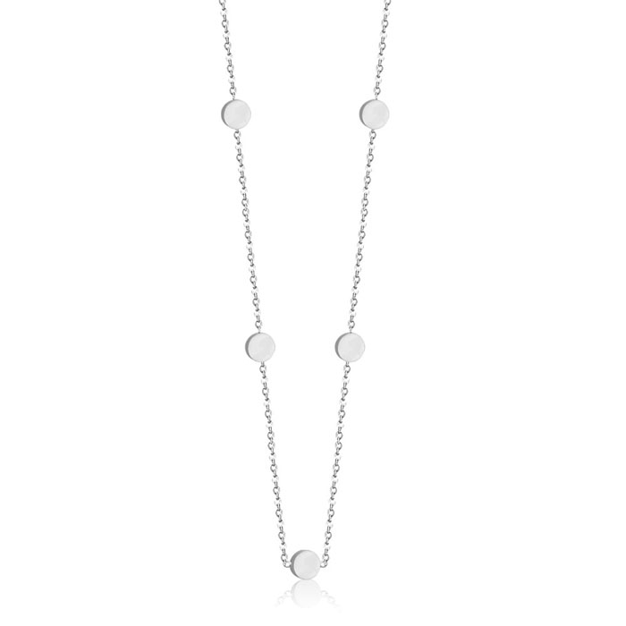 Cilla Jewels dames ketting Edelstaal Zilverkleurig Muntjes