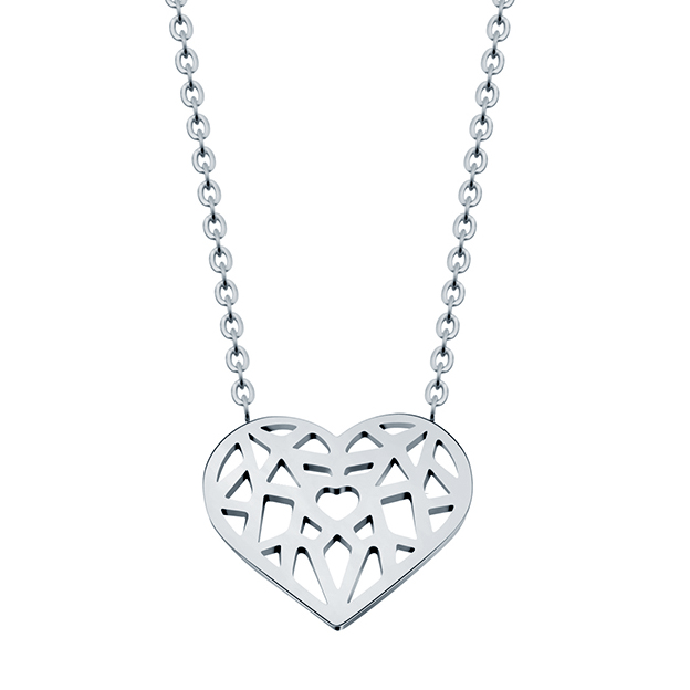 Cilla Jewels dames ketting Heart Verzilverd