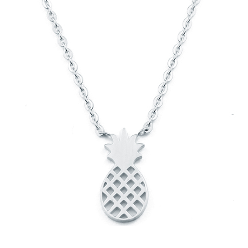 Cilla Jewels dames ketting Pineapple Verzilverd