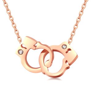 Cilla Jewels ketting Rosegoudkleurig Handcuff Pendant