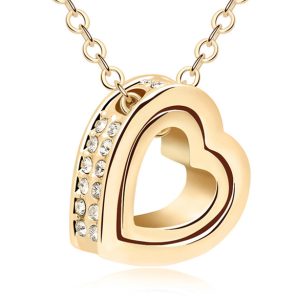 Cilla Jewels kettinghanger hartje Goudkleurig