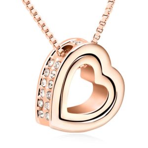 Cilla Jewels kettinghanger hartje Rosegoudkleurig