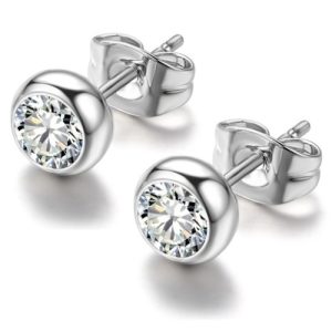 Cilla Jewels oorknoppen Zirkonia Verzilverd staal