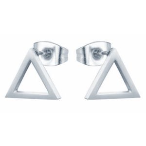 Cilla Jewels Stud oorbellen Edelstaal Triangle