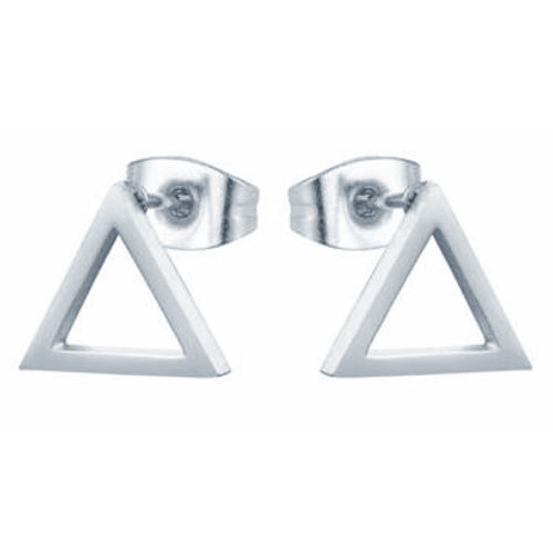 Cilla Jewels Stud oorbellen Edelstaal Triangle