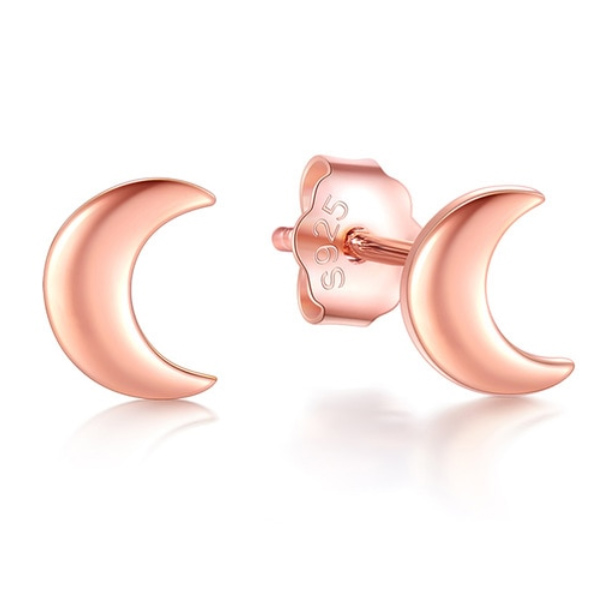 Cilla jewels dames oorknoppen 925 Zilver Moon Rose