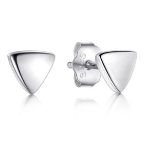 Cilla jewels dames oorknoppen 925 Zilver Triangle zilver