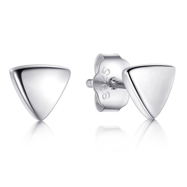 Cilla jewels dames oorknoppen 925 Zilver Triangle zilver