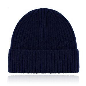 Classic Beanie Muts Dames – Navy Blue
