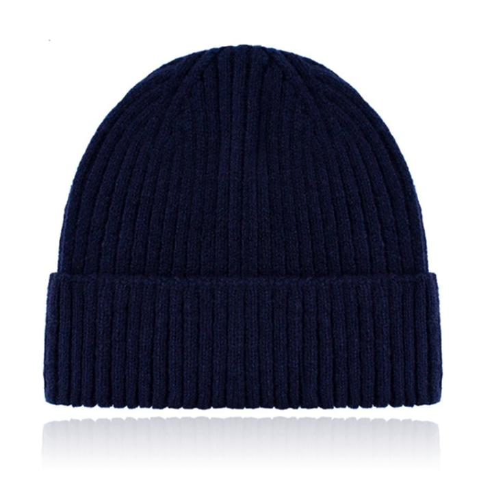 Classic Beanie Muts Dames – Navy Blue