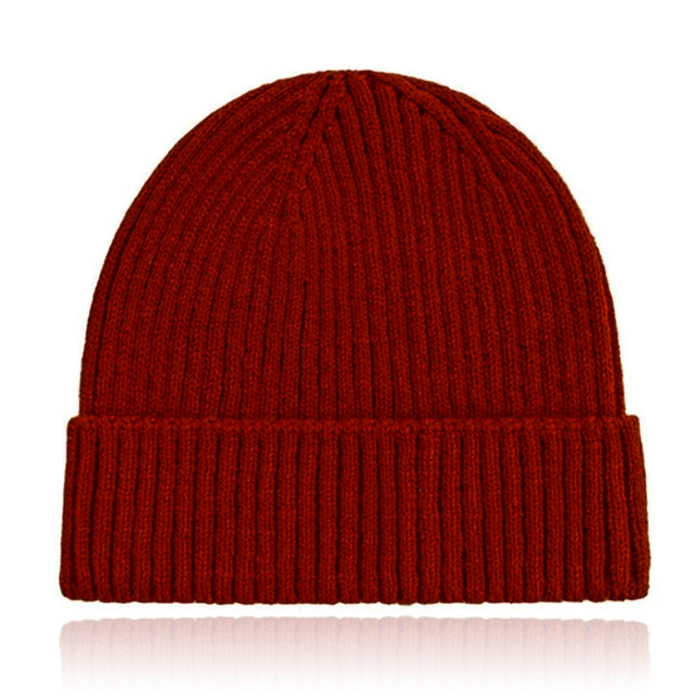 Classic Beanie Muts Dames – Red Wine