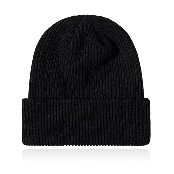 Dames Muts Beanie geribbeld – Zwart