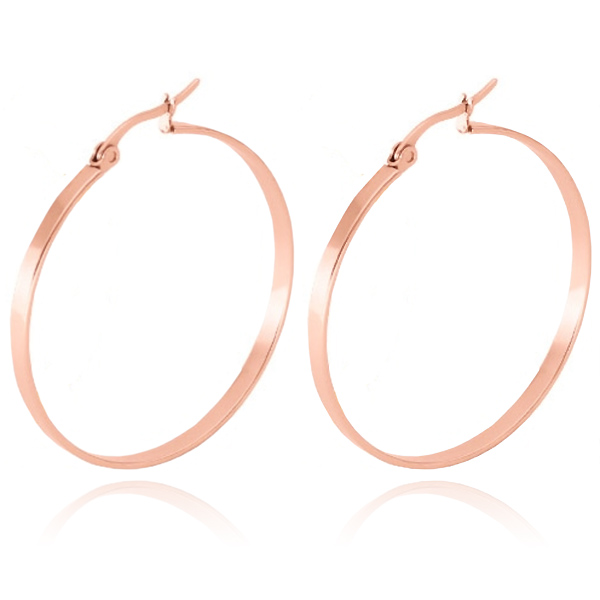Dames oorringen Cilla Jewels Edelstaal Rose-40mm