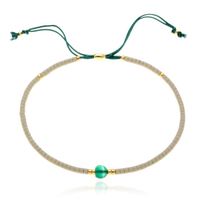 Deja Armband Miyuki Glas kralen – Green