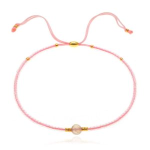 Deja Armband Miyuki Glas kralen – Pink