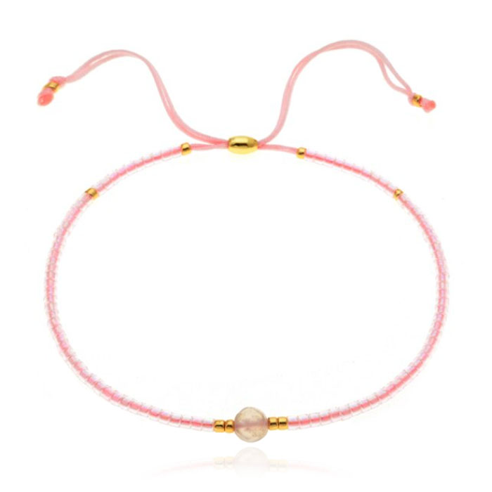 Deja Armband Miyuki Glas kralen – Pink