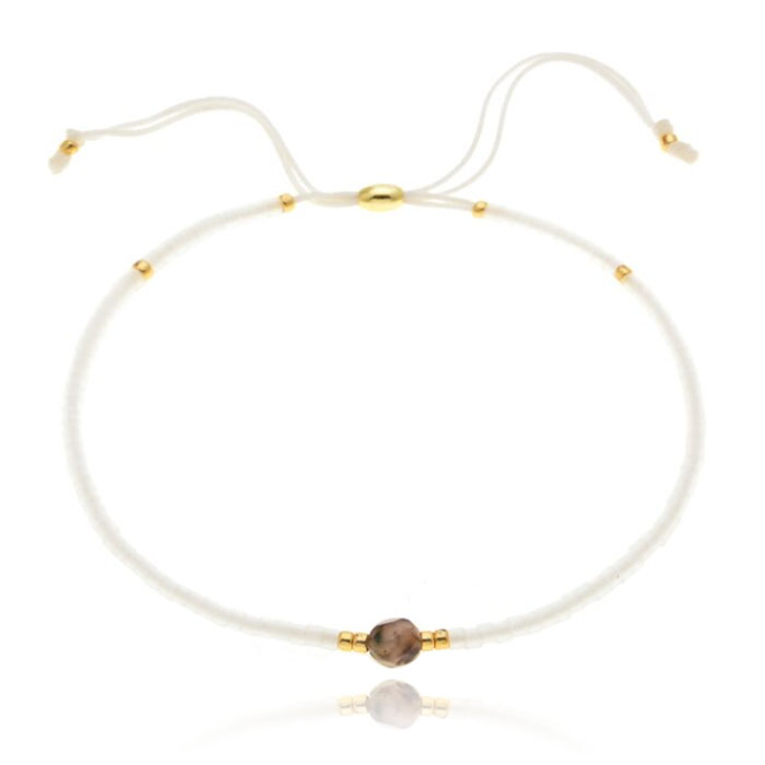 Deja Armband Miyuki Glas kralen – White