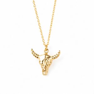Deja Jewels Goudkleurige Dames Ketting met Stierenkophanger