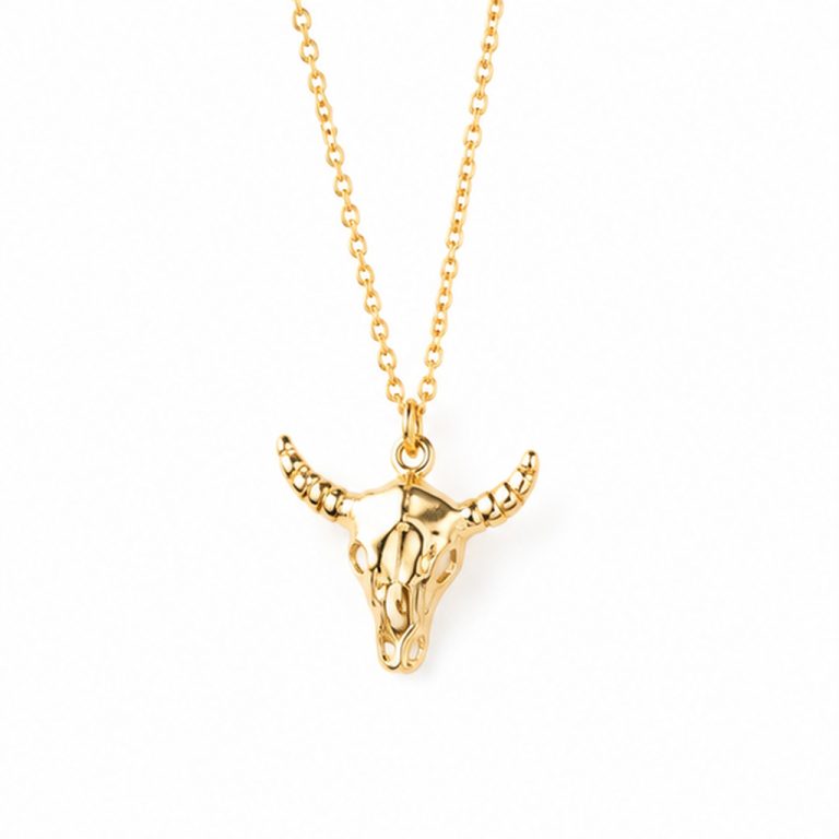 Deja Jewels Goudkleurige Dames Ketting met Stierenkophanger