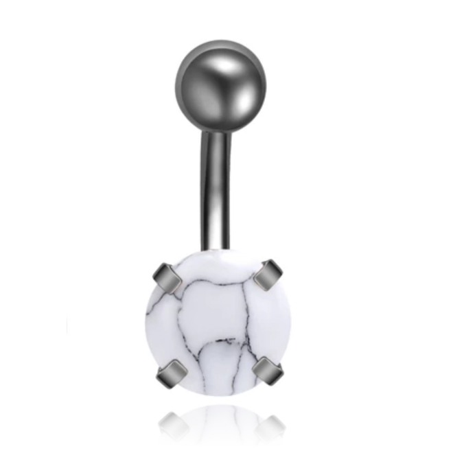 Edelstaal Navelpiercing LGT JWLS – Howliet & Gunmetal