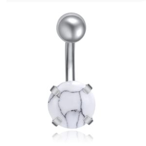Edelstaal Navelpiercing LGT JWLS – Howliet & Zilver