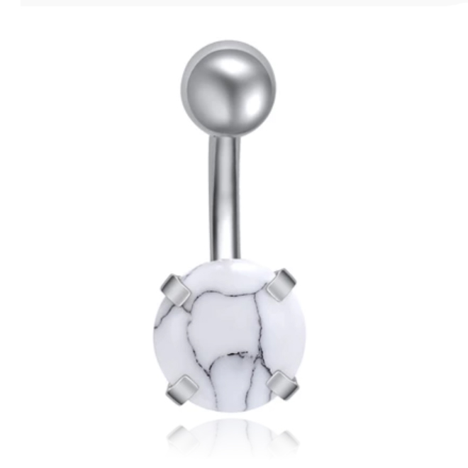 Edelstaal Navelpiercing LGT JWLS – Howliet & Zilver