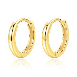 Elenza Oorringen Sterling .925 Zilver met Gouden coating-12mm