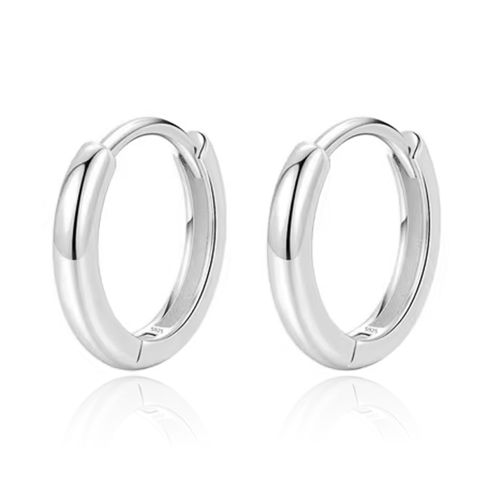 Elenza Sterling .925 Zilveren Oorringen-10mm