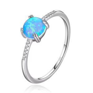 Elenza Sterling Zilveren Opaal Ring-17mm