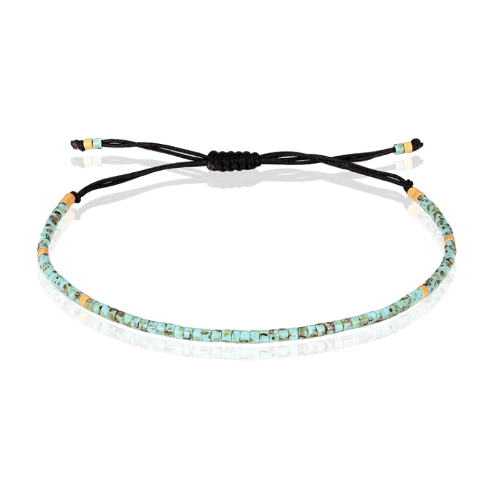 Fijn Kralen Armbandje van Memphis – Licht Blauw